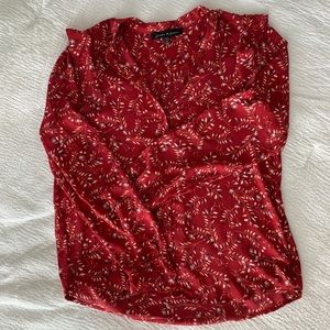 Red bliss with ruffle women size S